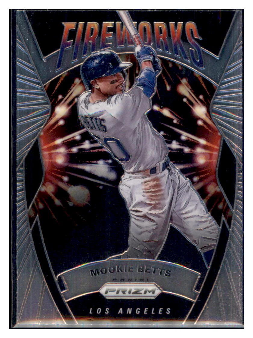 2020 Panini Prizm Mookie Betts Los Angeles Dodgers #F-4 Baseball Card MATV4A