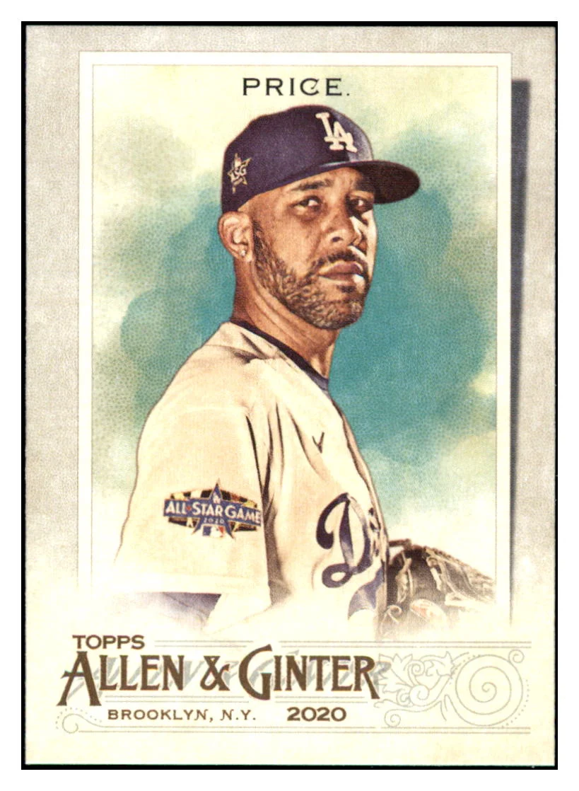 2020 Topps Allen & Ginter David Price Los Angeles Dodgers #253 Baseball Card VSMP1IMB