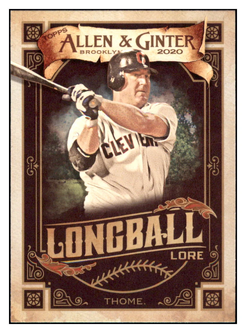 2020 Topps Allen & Ginter Jim Thome Cleveland Indians #LL-43 Baseball Card VSMP1IMB