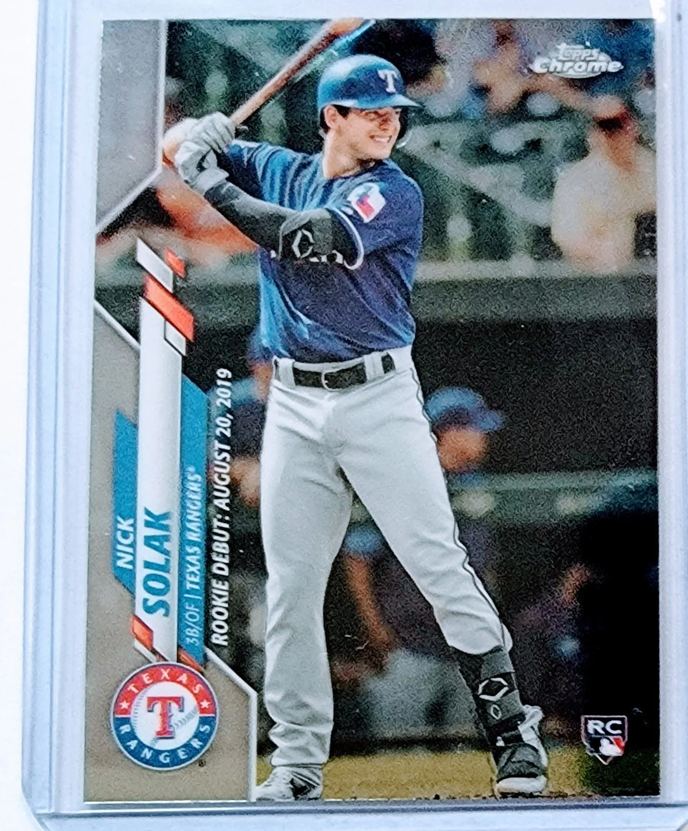 2020 Topps Chrome Nick Solak Rookie Baseball Card TPTV