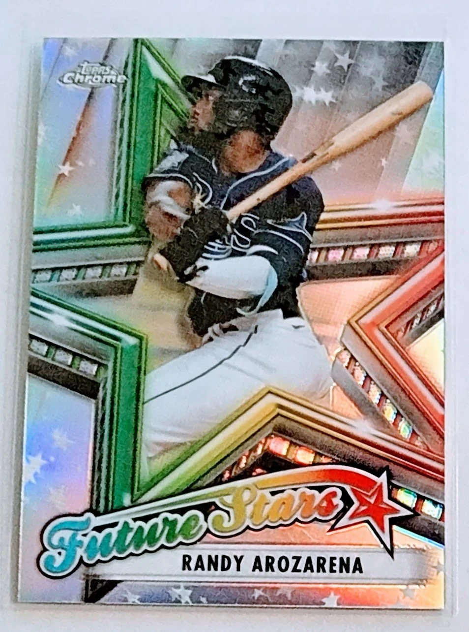 2020 Topps Chrome Randy Arozarena Future Stars Refractor Baseball Card TPTV