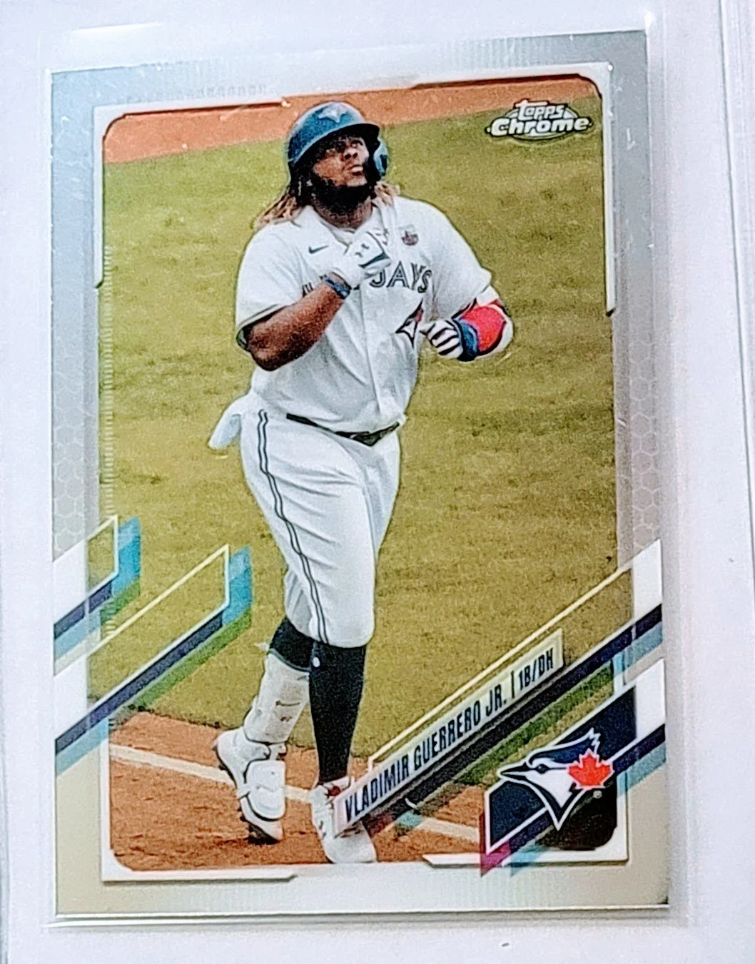 2020 Topps Chrome Vladimir Guerrero Jr Toronto Blue Jays Baseball Card TPTV