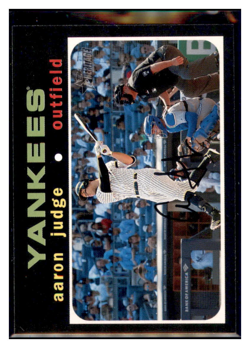2020 Topps Heritage Aaron Judge New York Yankees #395 Baseball Card VSMP1IMB