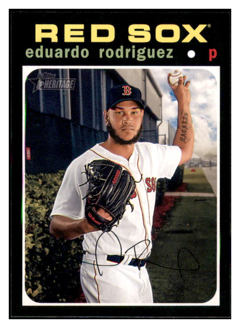 2020 Topps Heritage Eduardo Rodriguez Boston Red Sox BaseballCard TMH1A
