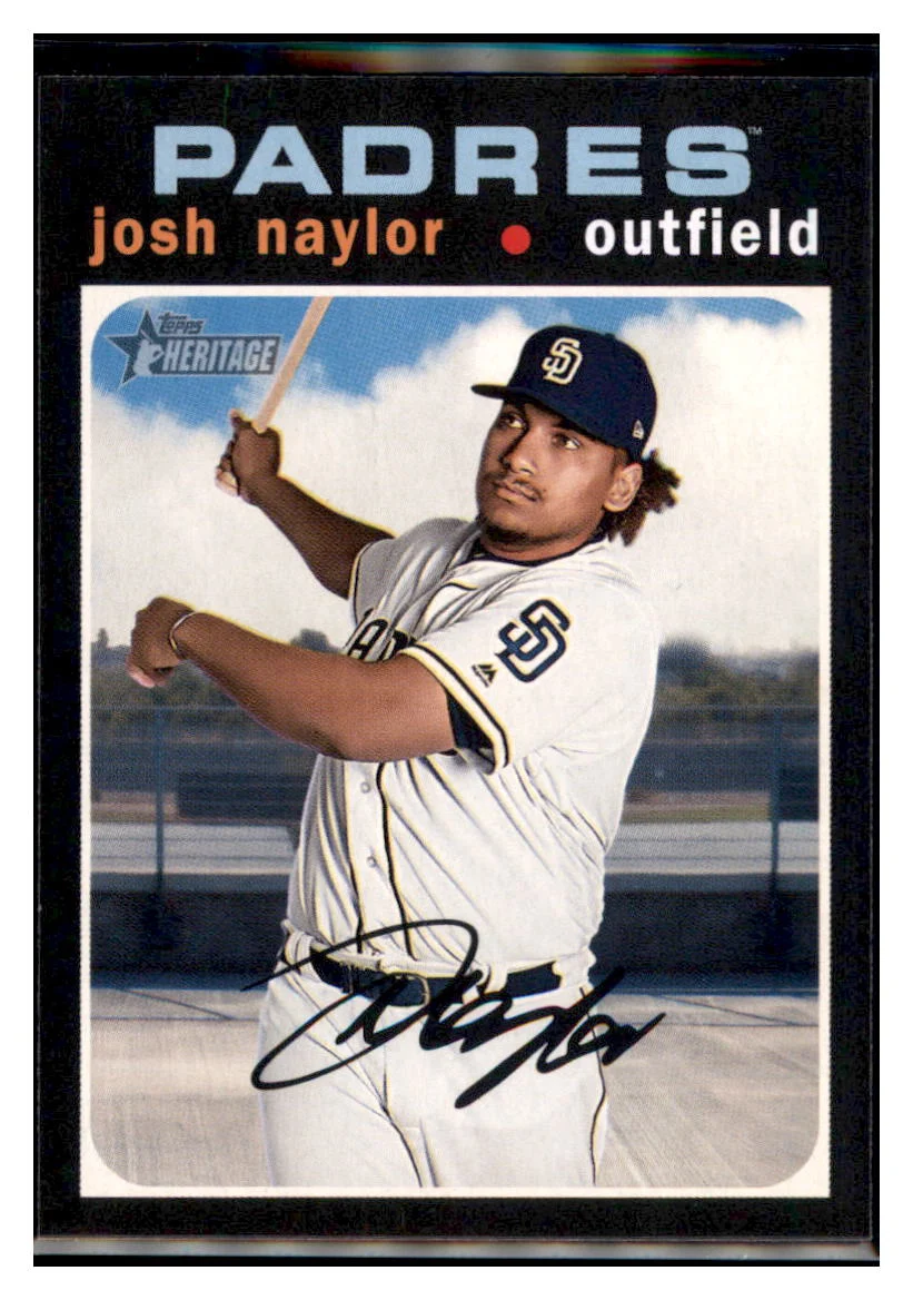 2020 Topps Heritage Josh Naylor San Diego Padres #363 Baseball Card MATV4A