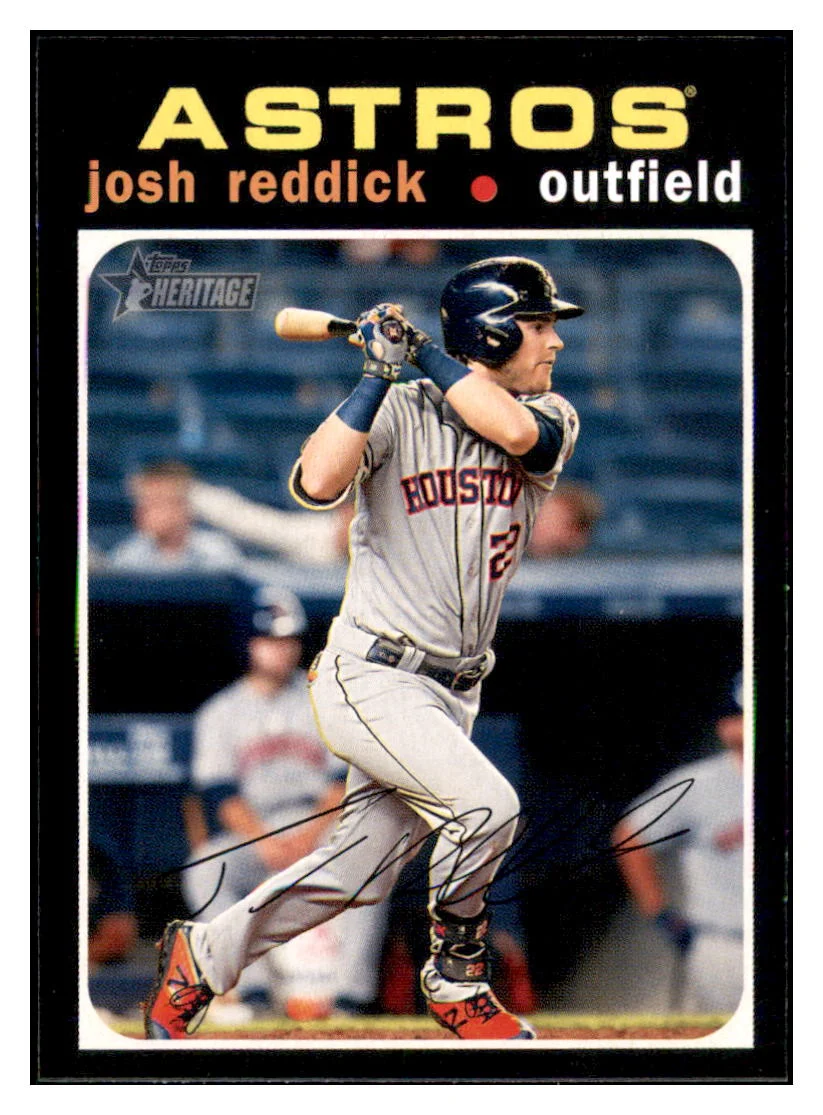 2020 Topps Heritage Josh Reddick White PR50 Houston Astros Baseball Card TMH1A