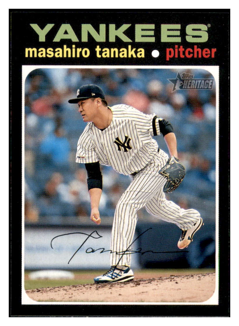 2020 Topps Heritage Masahiro Tanaka New York Yankees Baseball CardTMH1A