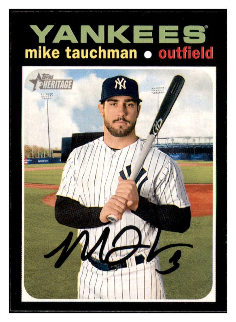 2020 Topps Heritage Mike Tauchman New York Yankees Baseball Card TMH1A