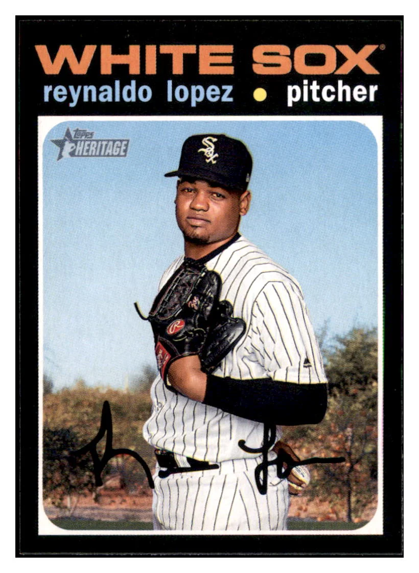 2020 Topps Heritage Reynaldo Lopez Chicago White Sox Baseball CardTMH1A