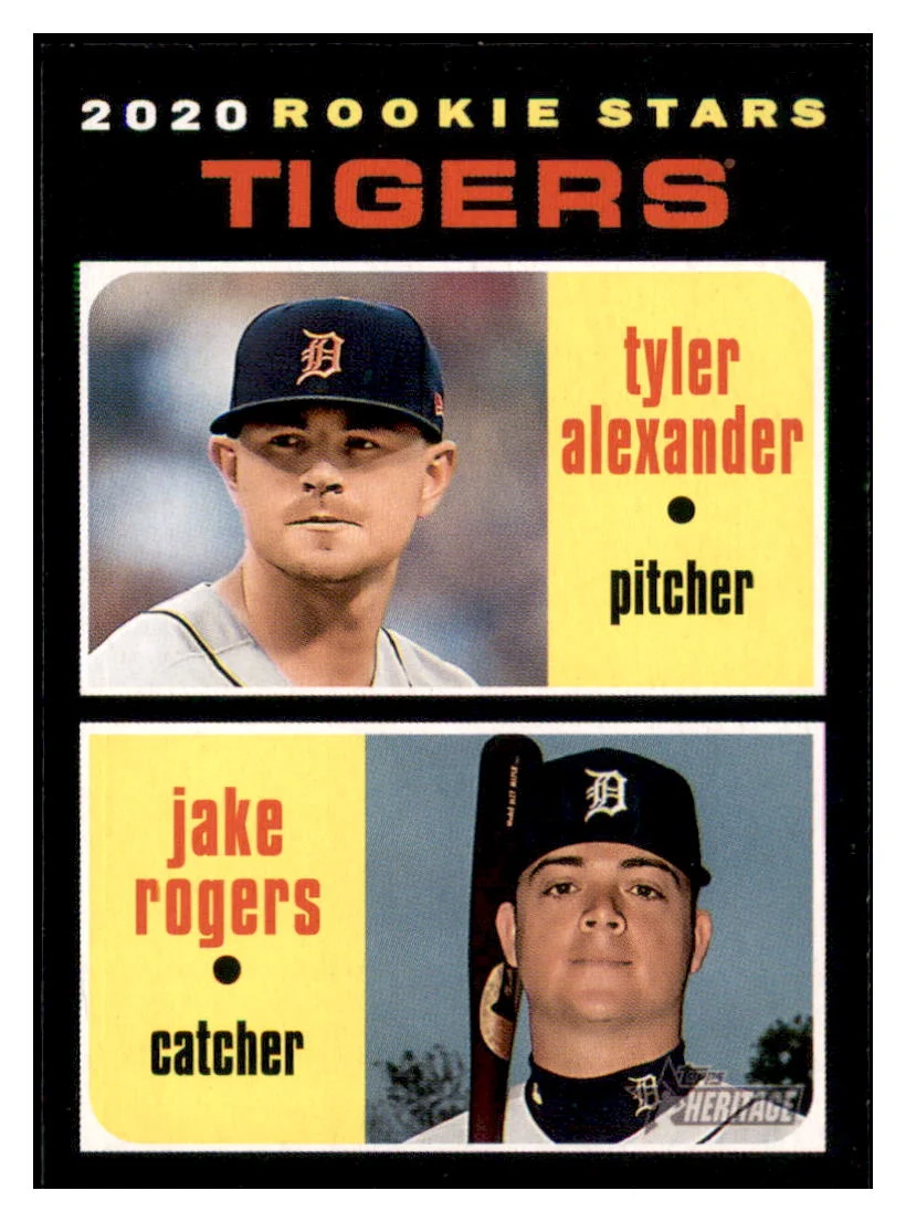 2020 Topps Heritage T.J. Zeuch/ Jordan Romano RS, RC Toronto Blue Jays Baseball Card TMH1A