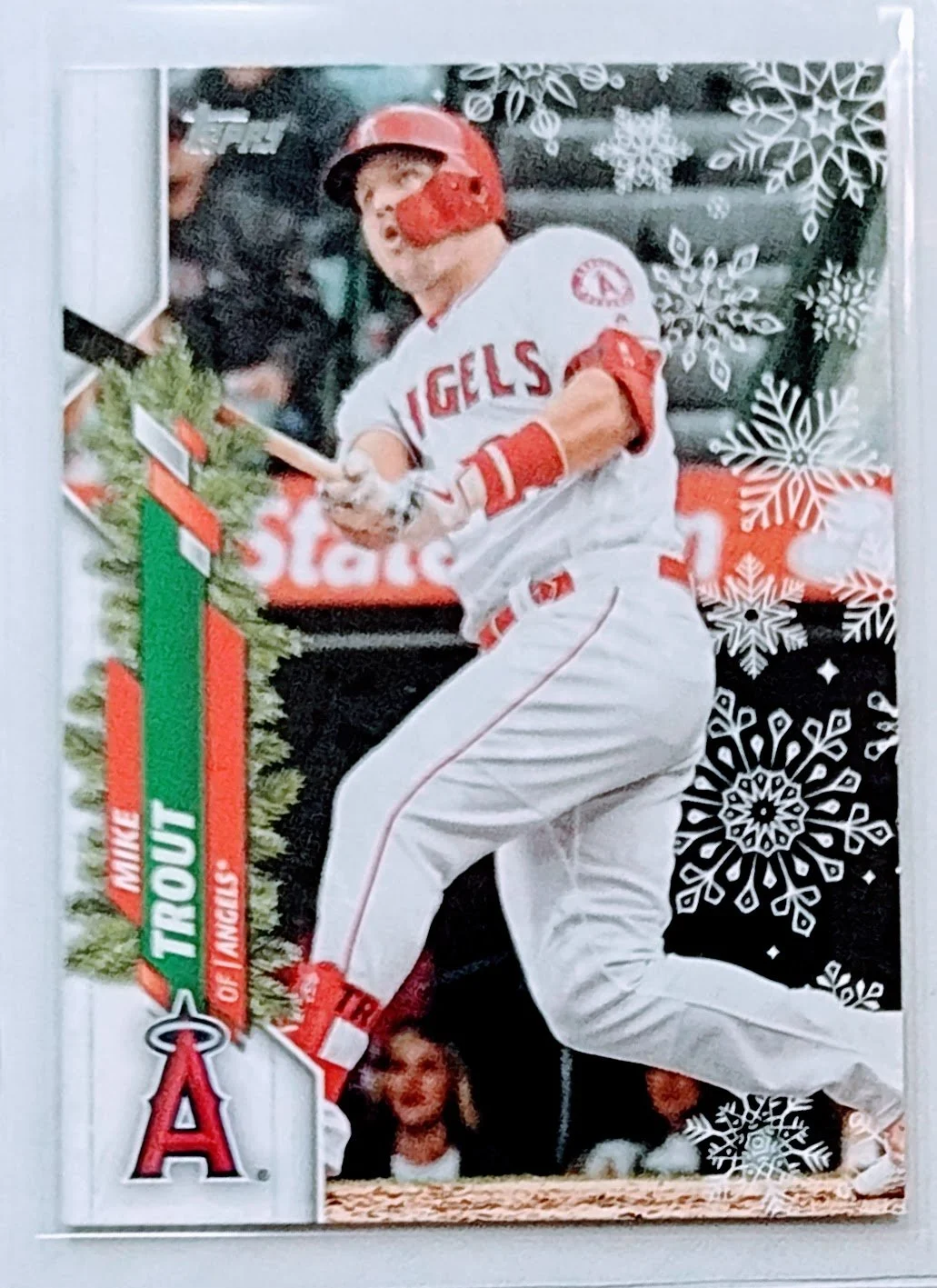 2020 Topps Holiday Mike Trout MLB Angels Baseball Trading Card TPTV
