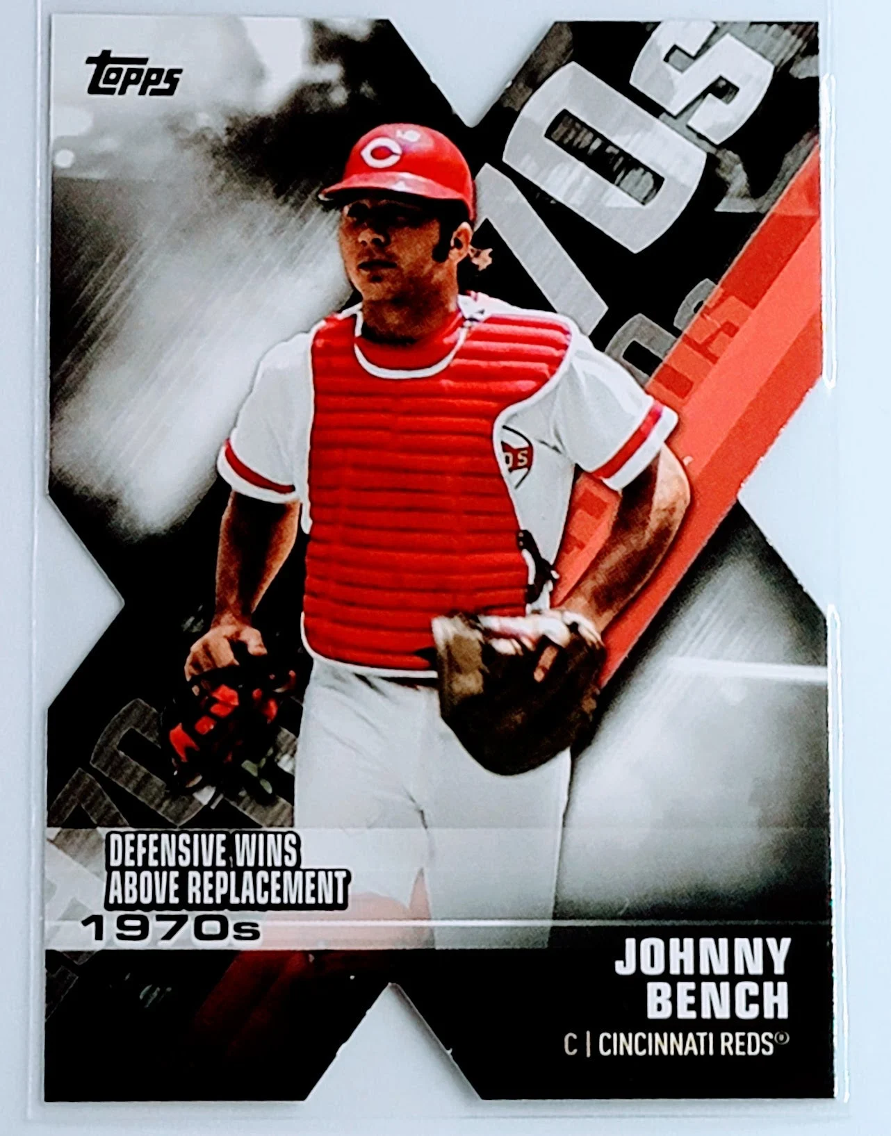 2020 Topps Johnny Bench Decade of Dominance Diecut Cincinnati Reds Baseball Card TH13C