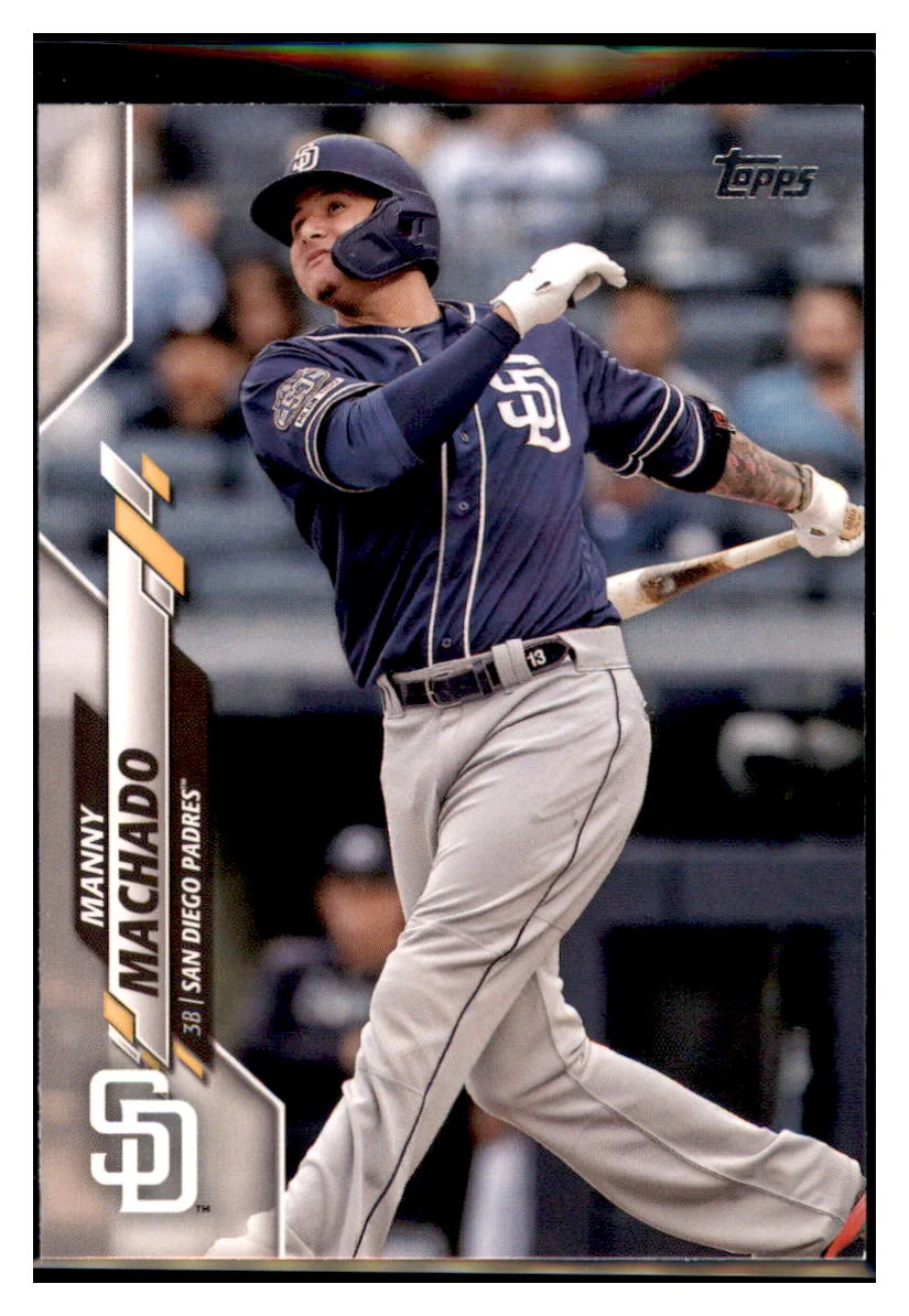 2020 Topps Manny Machado San Diego Padres Baseball Card MLSB1