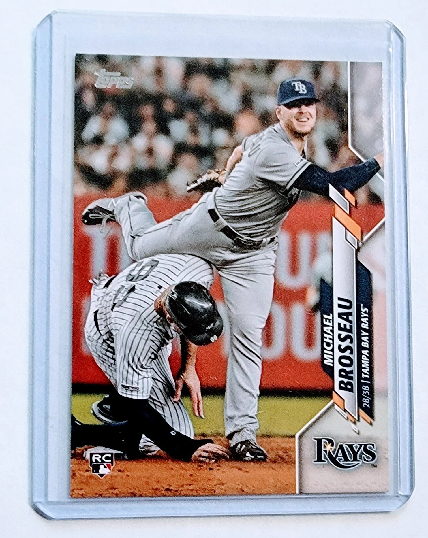 2020 Topps Michael Brosseau Rookie Baseball Card TPTV
