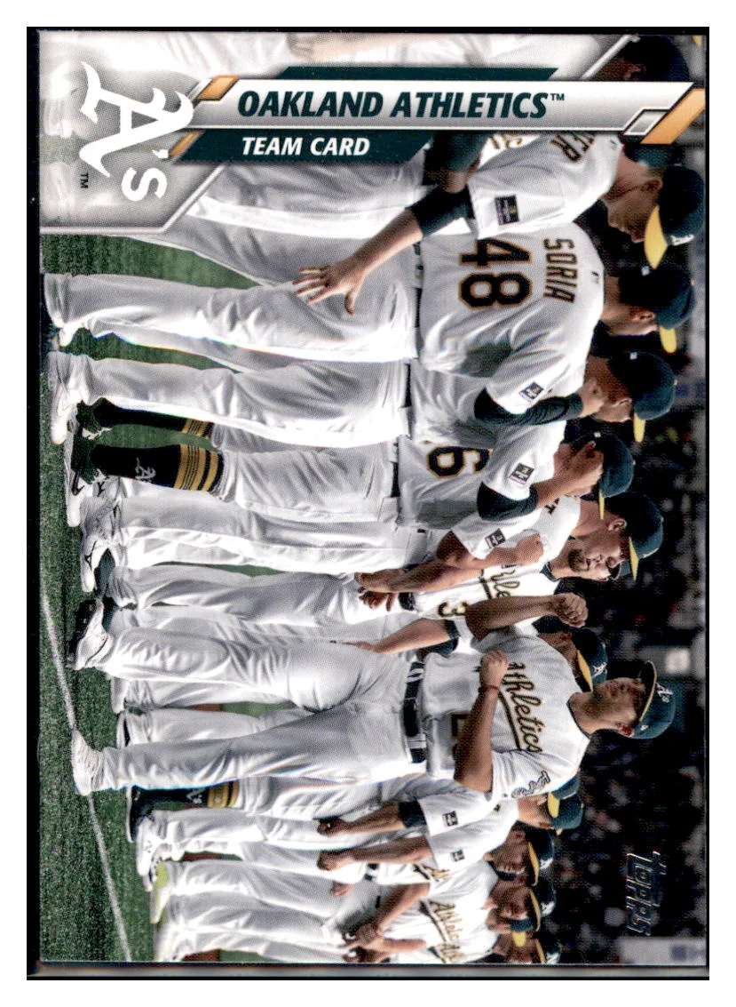 2020 Topps Oakland Athletics TC Oakland Athletics Baseball Card MLSB1