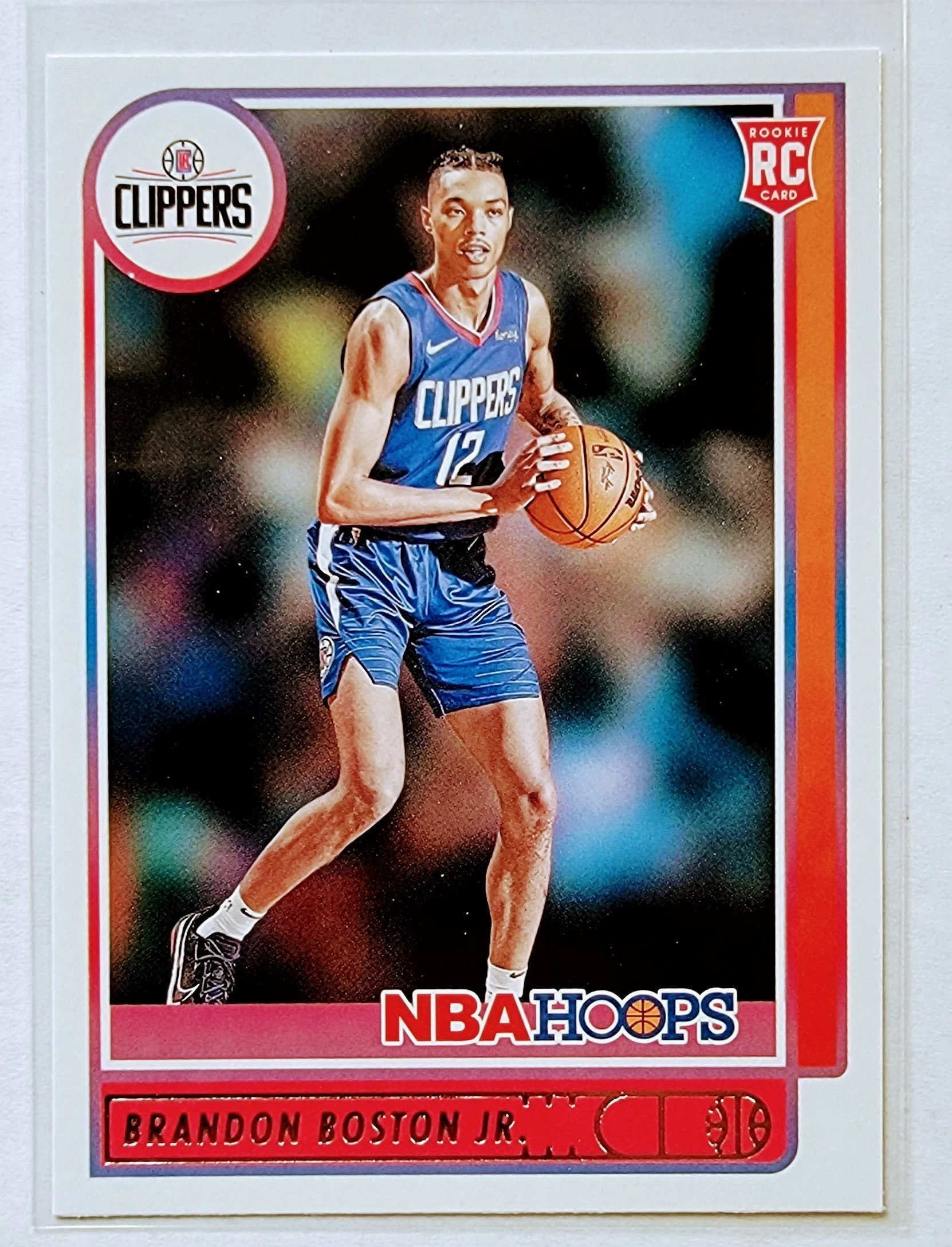 2021-22 Panini NBA Hoops Brandon Boston Jr LA Clippers Basketball Card AVM1