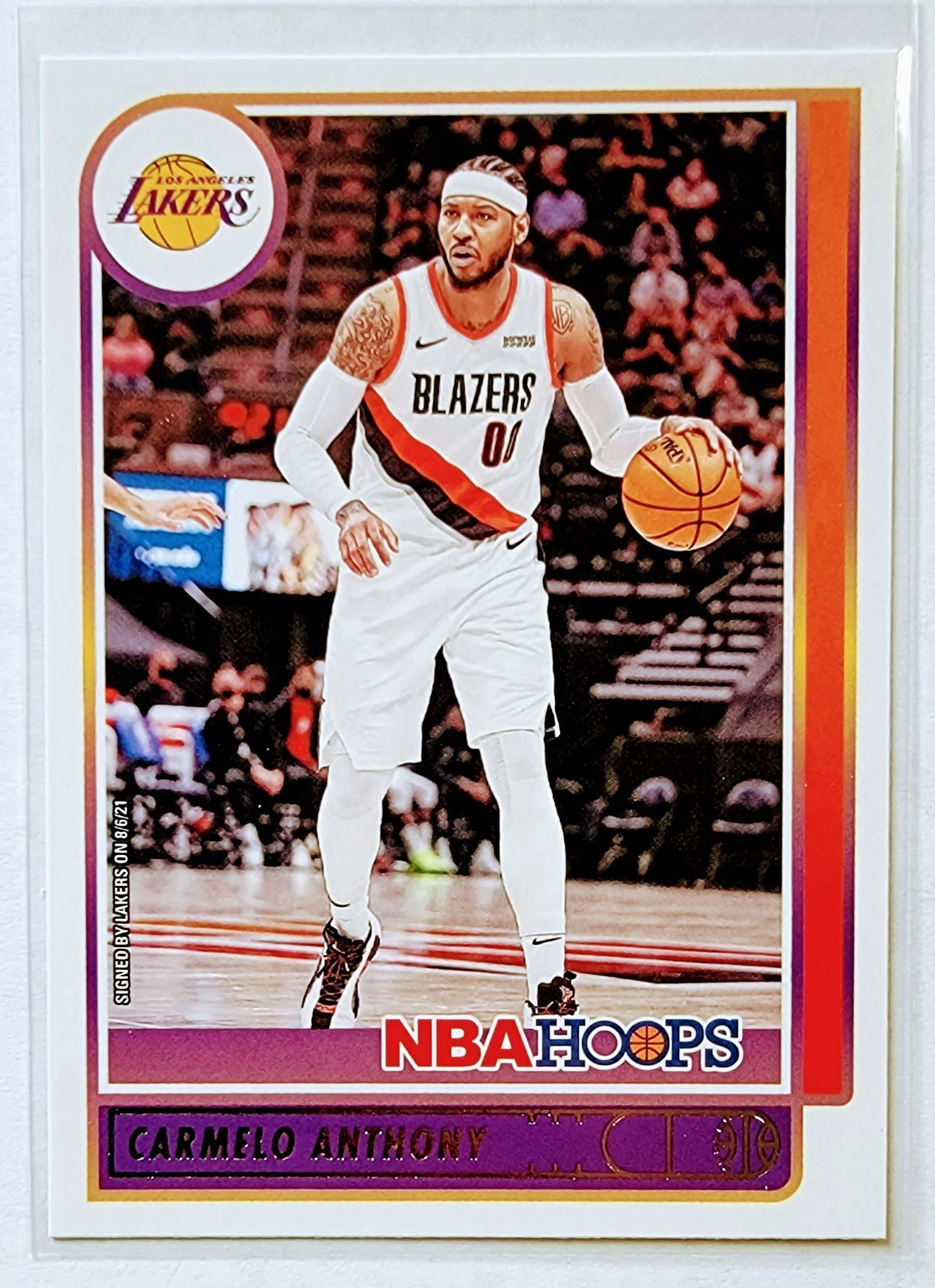 2021-22 Panini NBA Hoops Carmelo Anthony Los Angeles Lakers Basketball Card AVM1