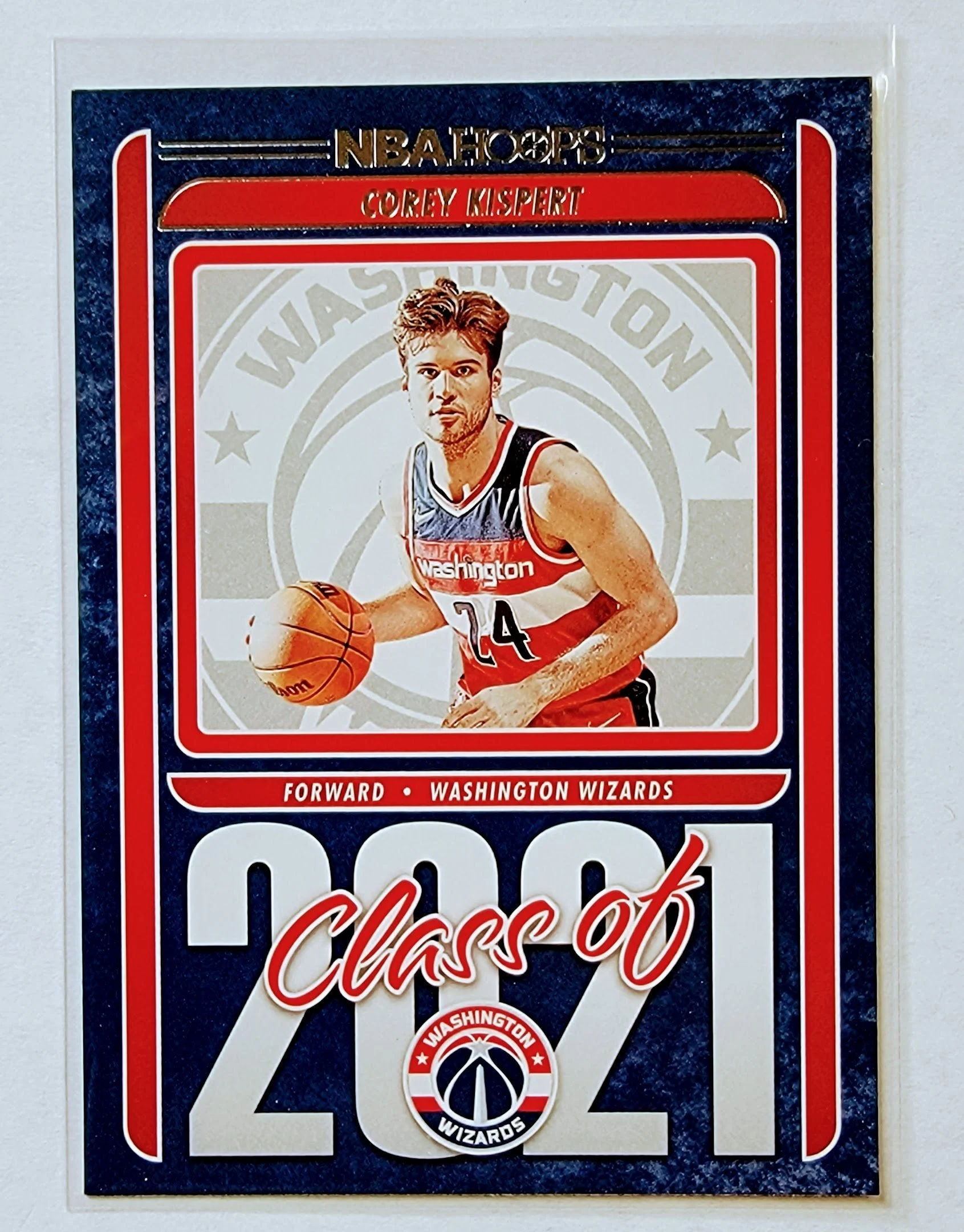 2021-22 Panini NBA Hoops Corey Kispert Class of 2021 Insert Washington Wizards Basketball Card AVM1