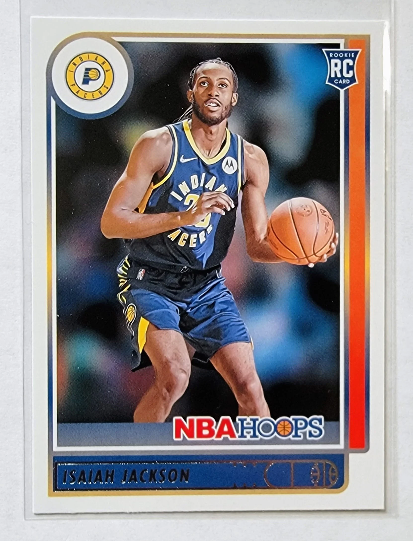 2021-22 Panini NBA Hoops Isaiah Jackson Indiana Pacers Rookie Basketball Card AVM1