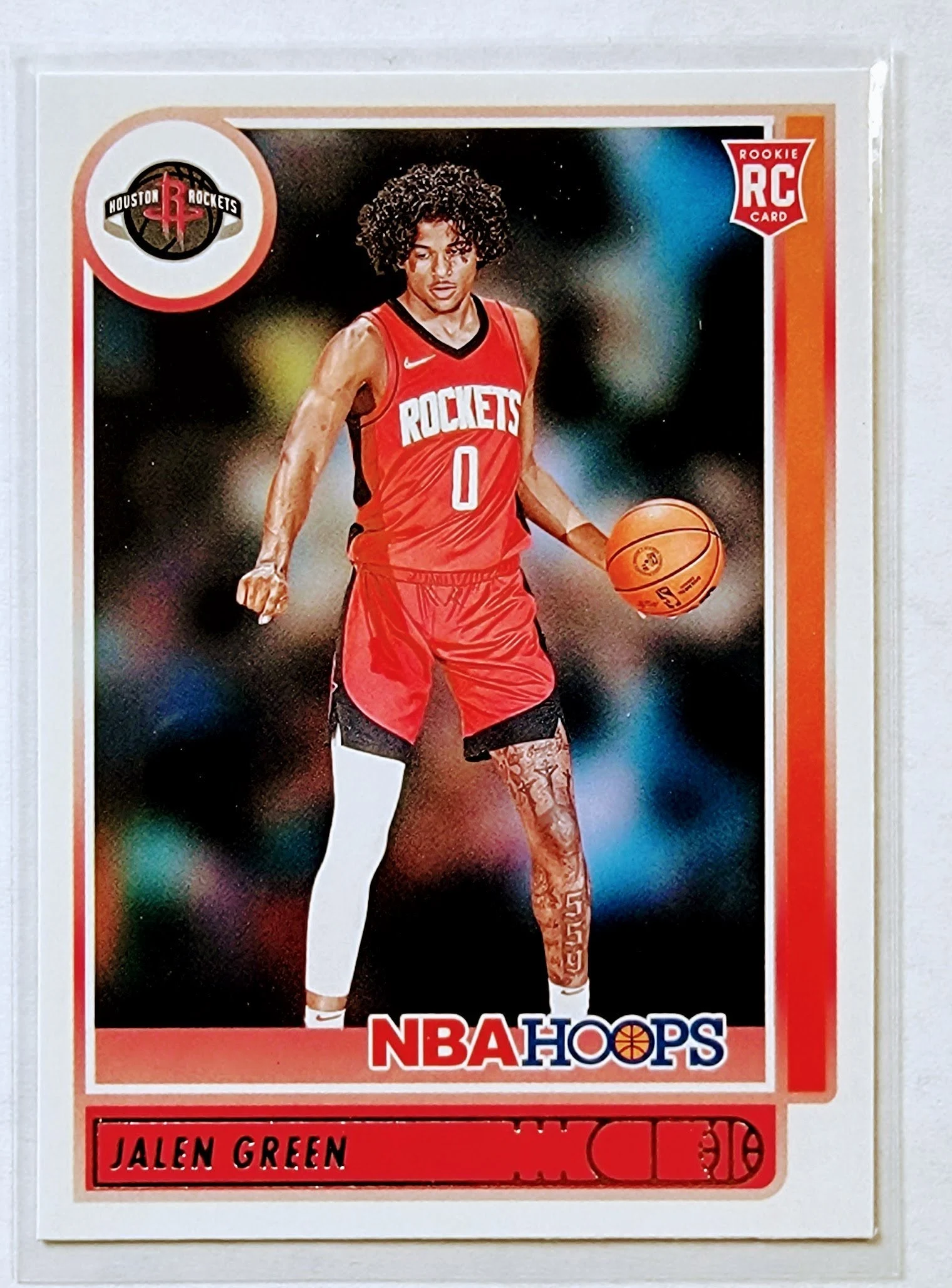 2021-22 Panini NBA Hoops Jalen Green Houston Rockets Rookie Basketball Card AVM1