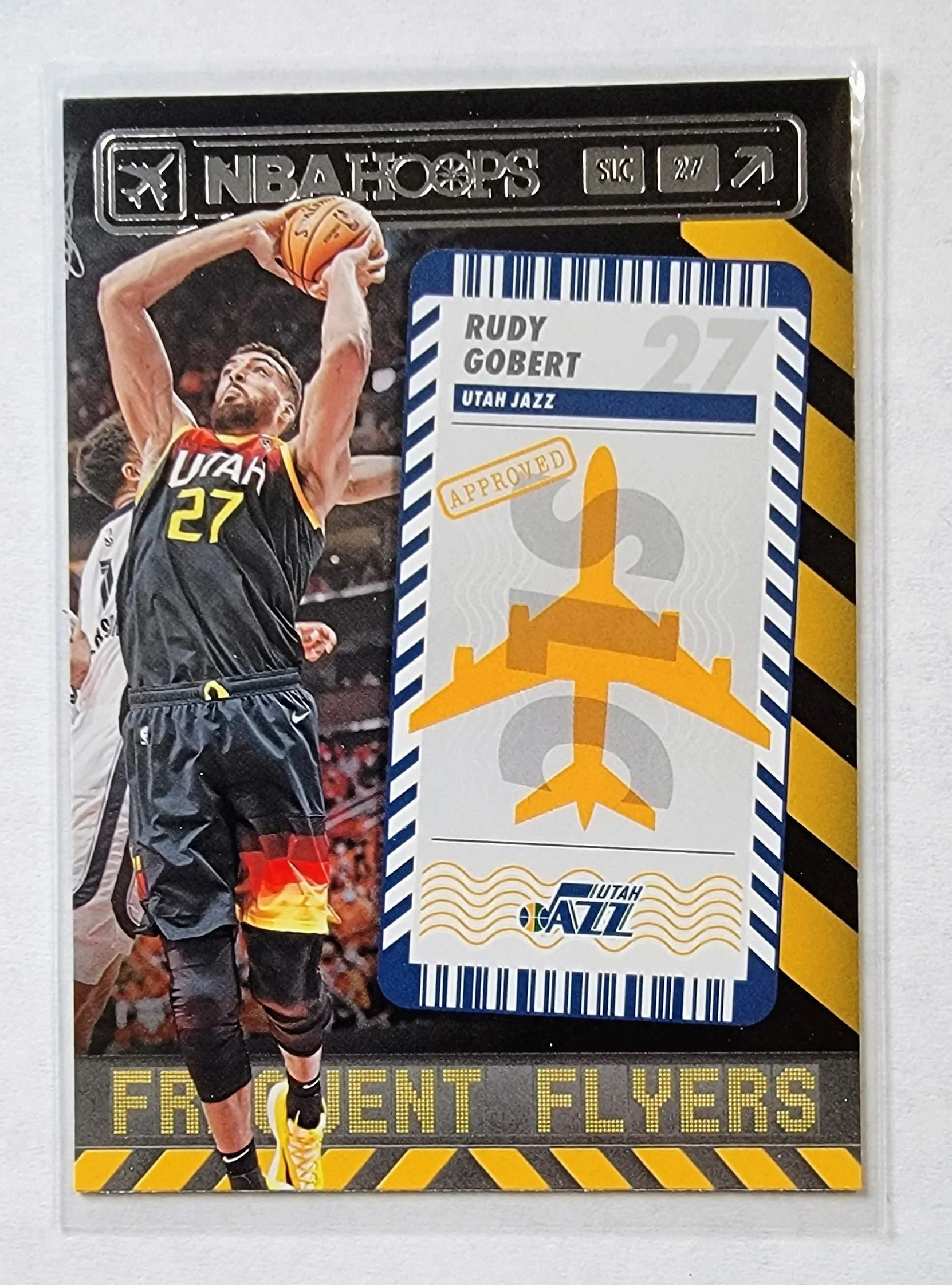 2021-22 Panini NBA Hoops Rudy Gobert Frequent Flyer Insert Utah Jazz Basketball Card AVM1