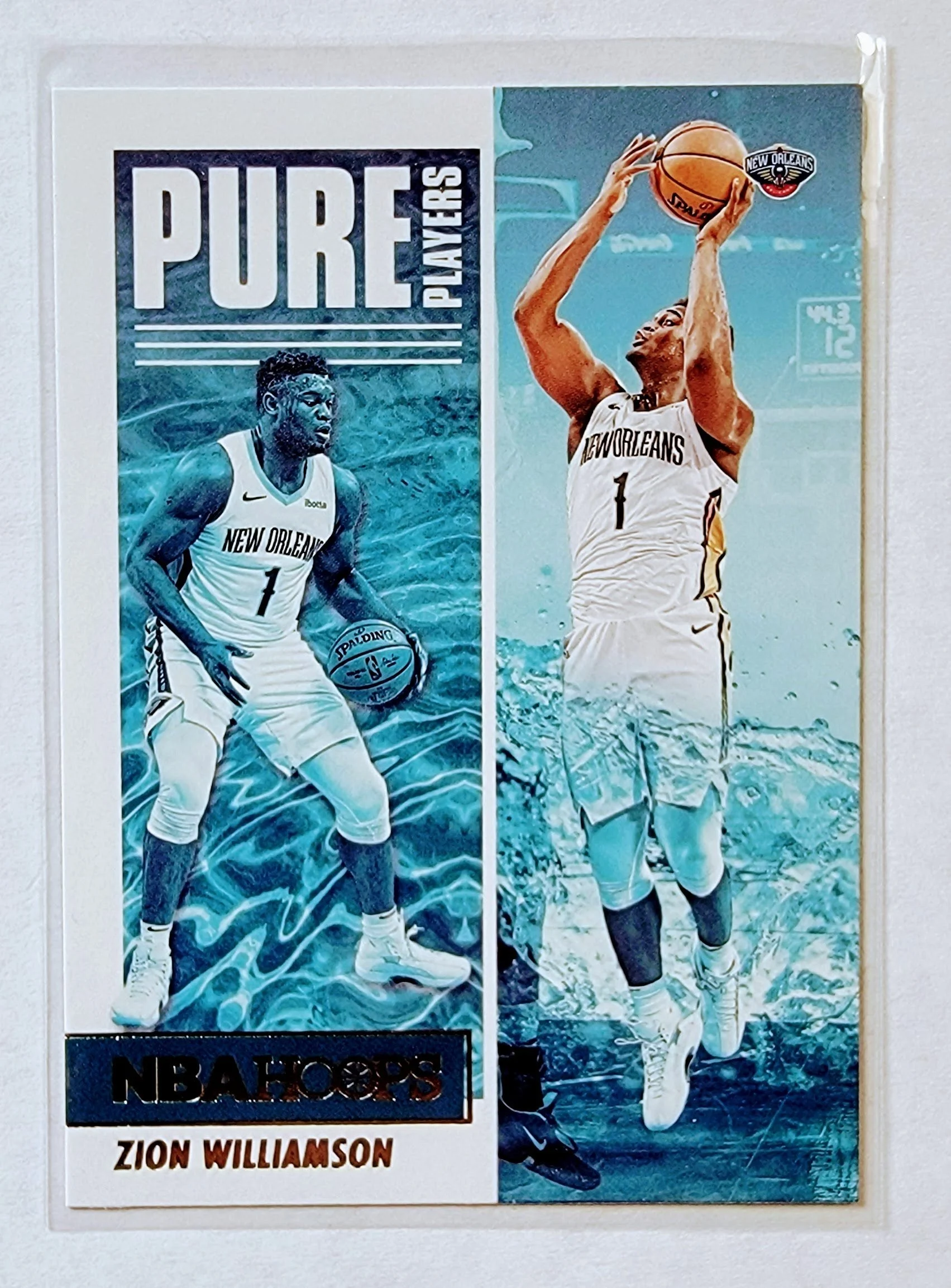 2021-22 Panini NBA Hoops Zion Williamson New Orleans Pelicans Pure Players Insert Basketball Card AVM1