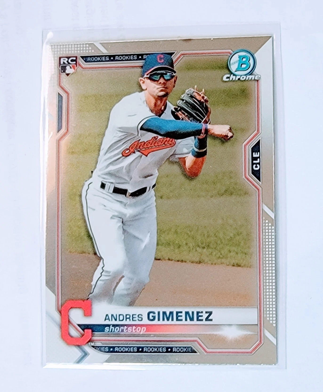 2021 Bowman Chrome Andres Giminez Rookie Baseball Trading Card SMCB1