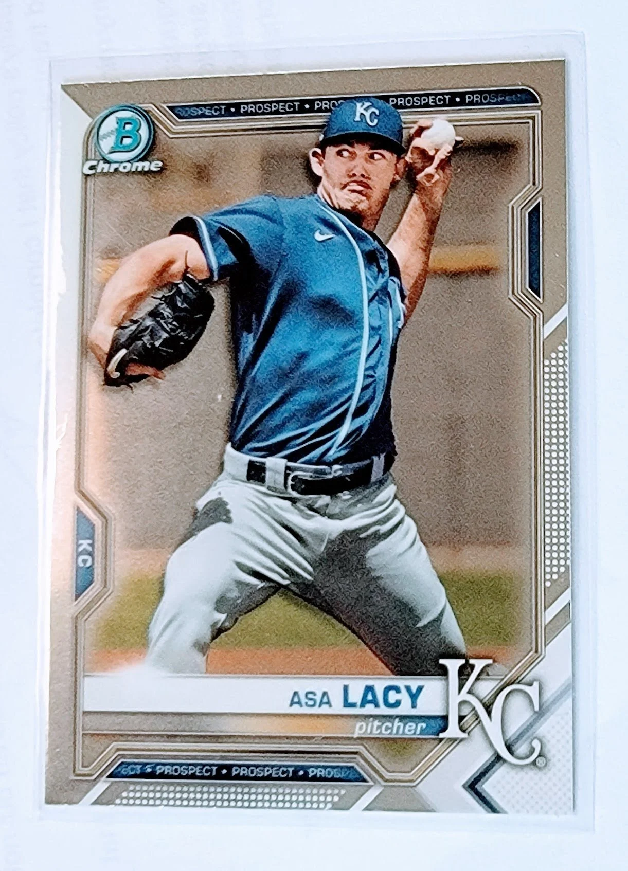 2021 Bowman Chrome Asa Lacy Prospect Baseball Card SMCB1