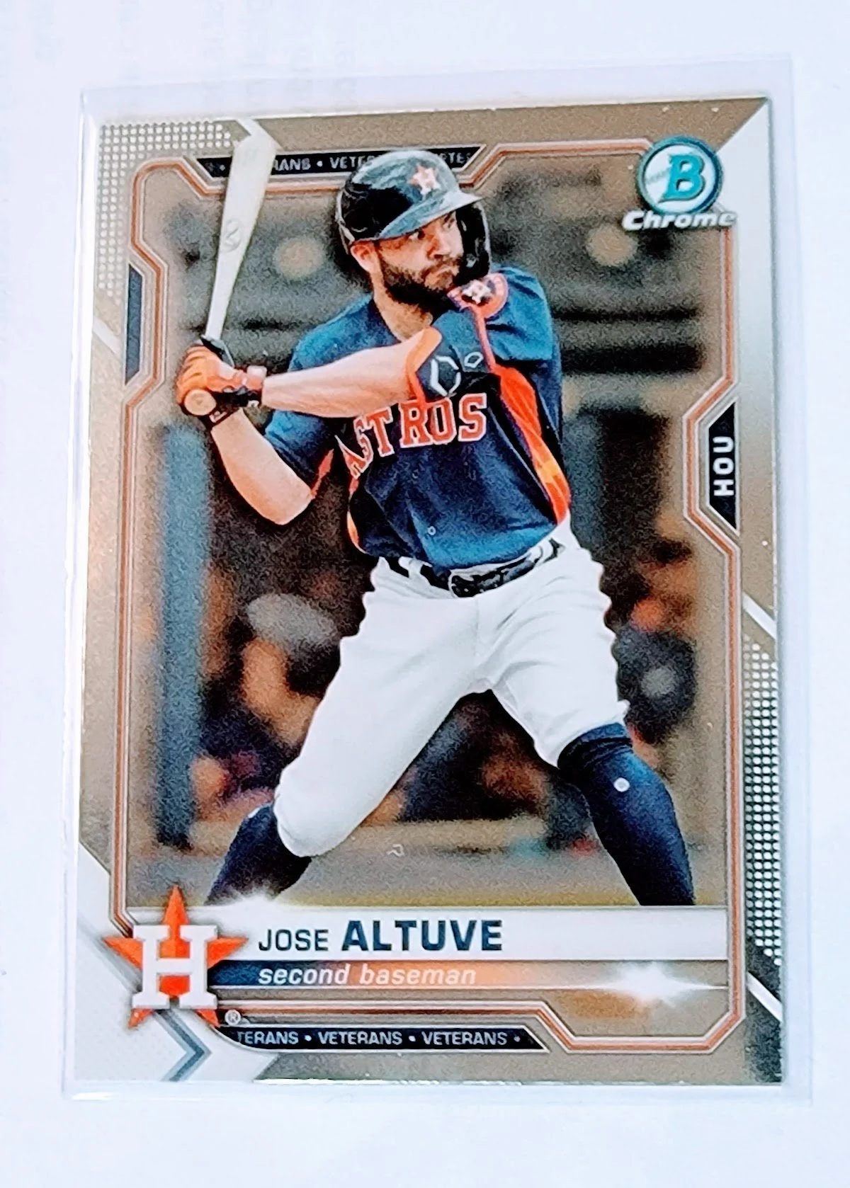 2021 Bowman Chrome Jose Altuve Baseball Card SMCB1