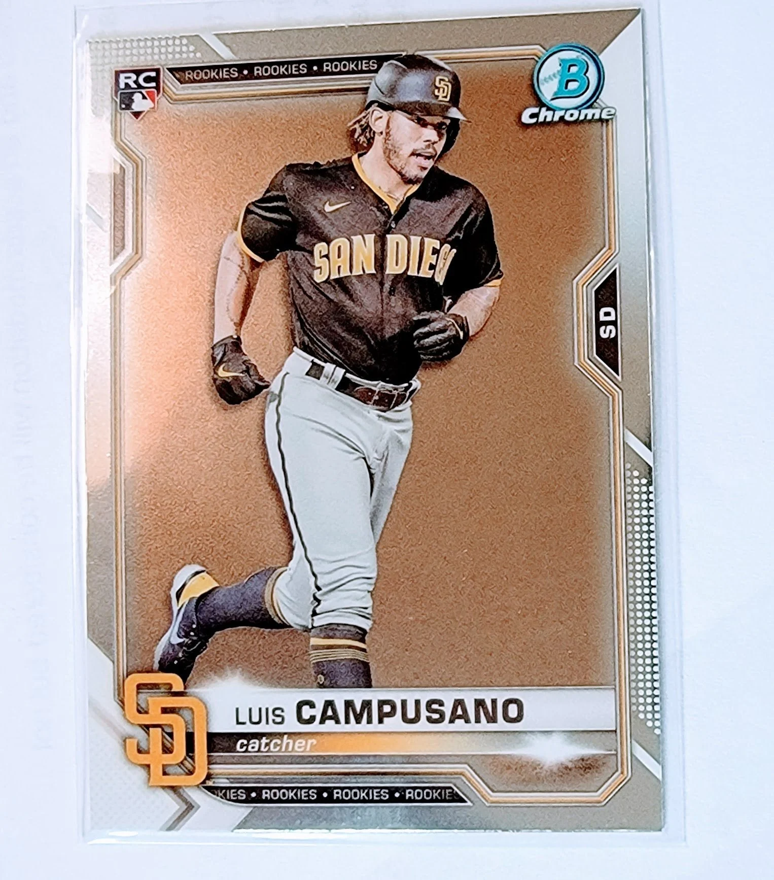 2021 Bowman Chrome Luis Campusano Rookie Baseball Card SMCB1