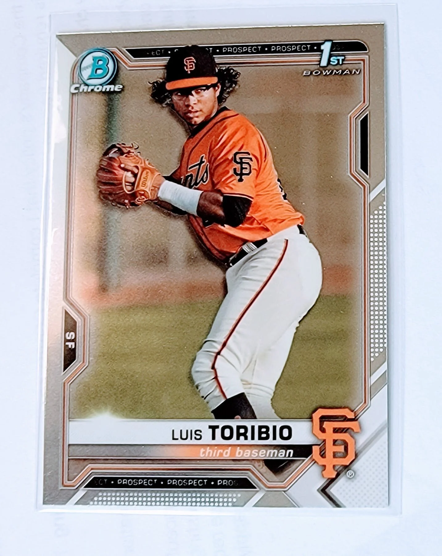 2021 Bowman Chrome Luis Toribio 1st on Bowman Prospect Baseball Trading Card SMCB1
