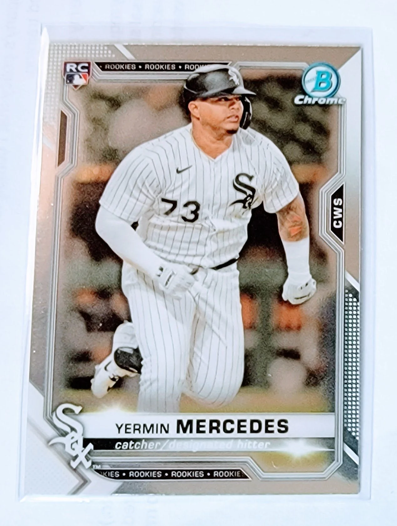 2021 Bowman Chrome Yermin Mercedes Rookie Baseball Trading Card SMCB1