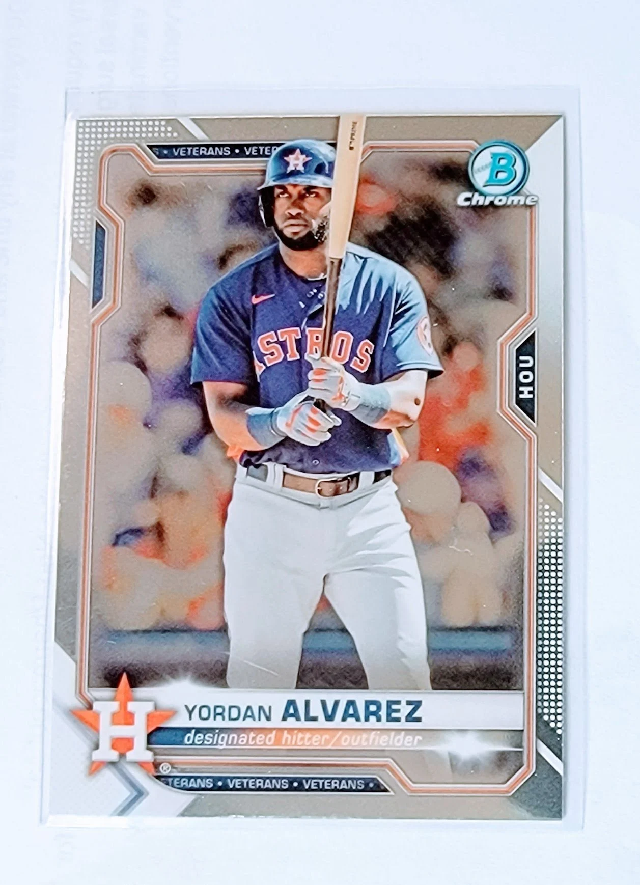 2021 Bowman Chrome Yordan Alvarez Veterans Baseball Card - MLB Collectible SMCB1