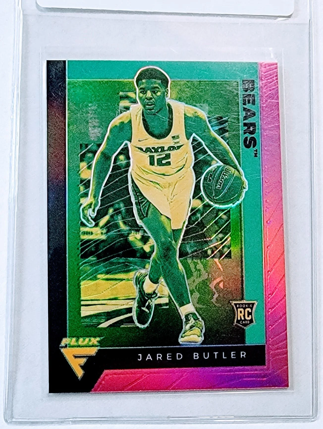 2021 Chronicles Draft Picks Jared Butler Pink Flux Refractor RookieCollege Basketball Card AVM1