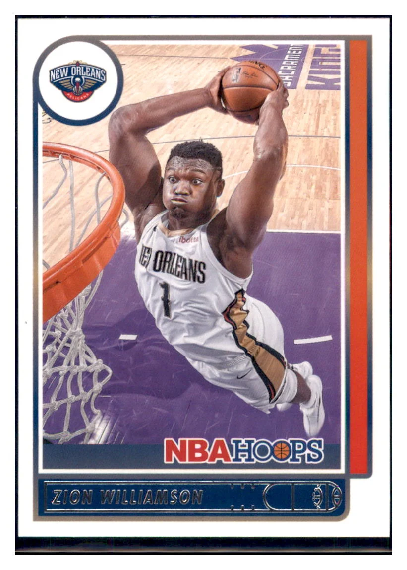 2021 Hoops Zion Williamson New Orleans Pelicans #84 Basketball Card BMB1B