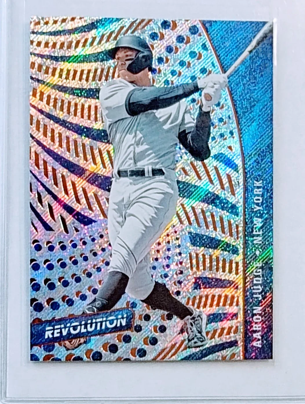 2021 Panini Chronicles Aaron Judge Revolution Refractor New York Yankees Baseball Card AVM1
