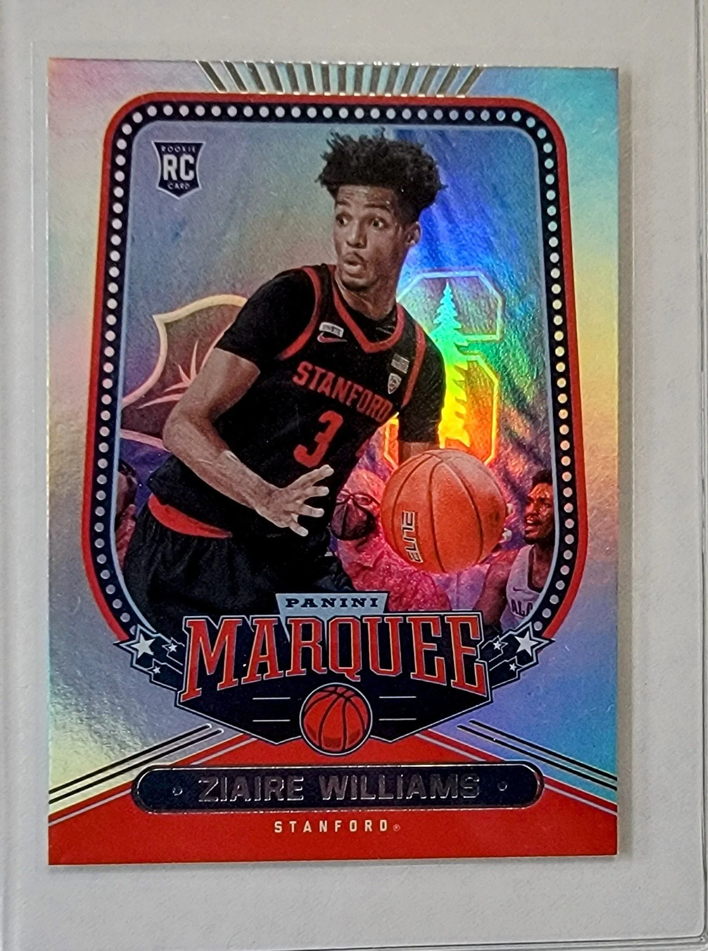 2021 Panini Chronicles Draft Picks Zaire Williams Marquee Rookie Refractor Memphis Grizzlies Basketball Card AVM1