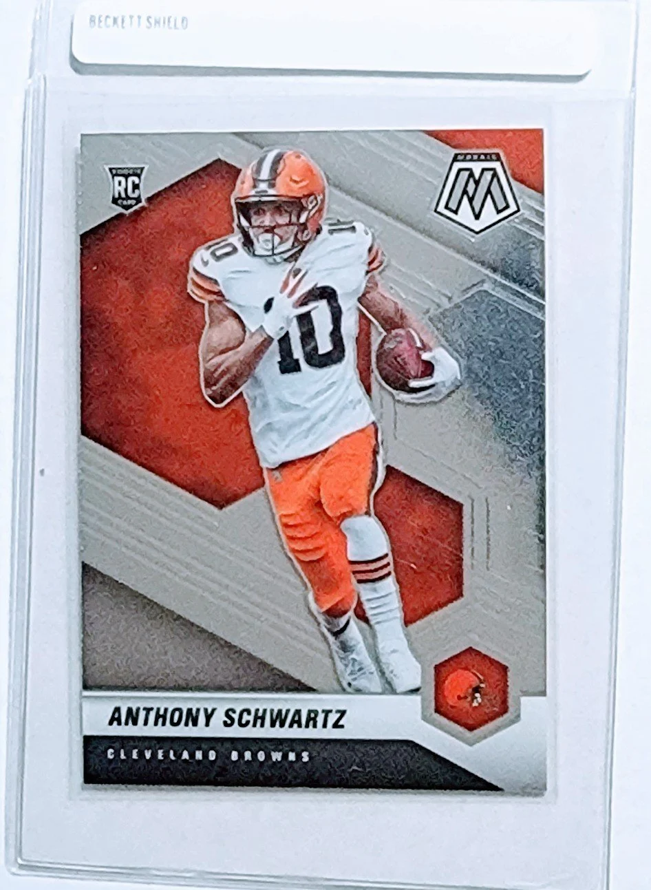 2021 Panini Mosaic Anthony Schwarz Cleveland Browns Rookie Football Card AVM1