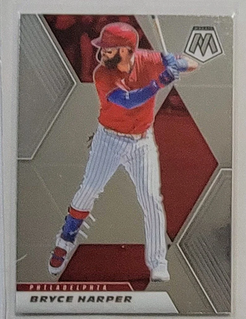 2021 Panini Mosaic Bryce Harper Philadelphia Phillies Baseball Card AVM1