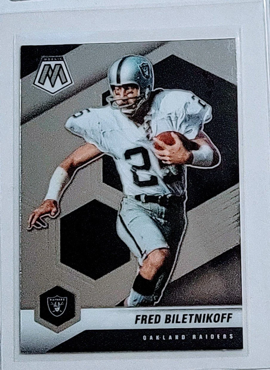 2021 Panini Mosaic Fred Beletnikoff Oakland Raiders Football Card AVM1