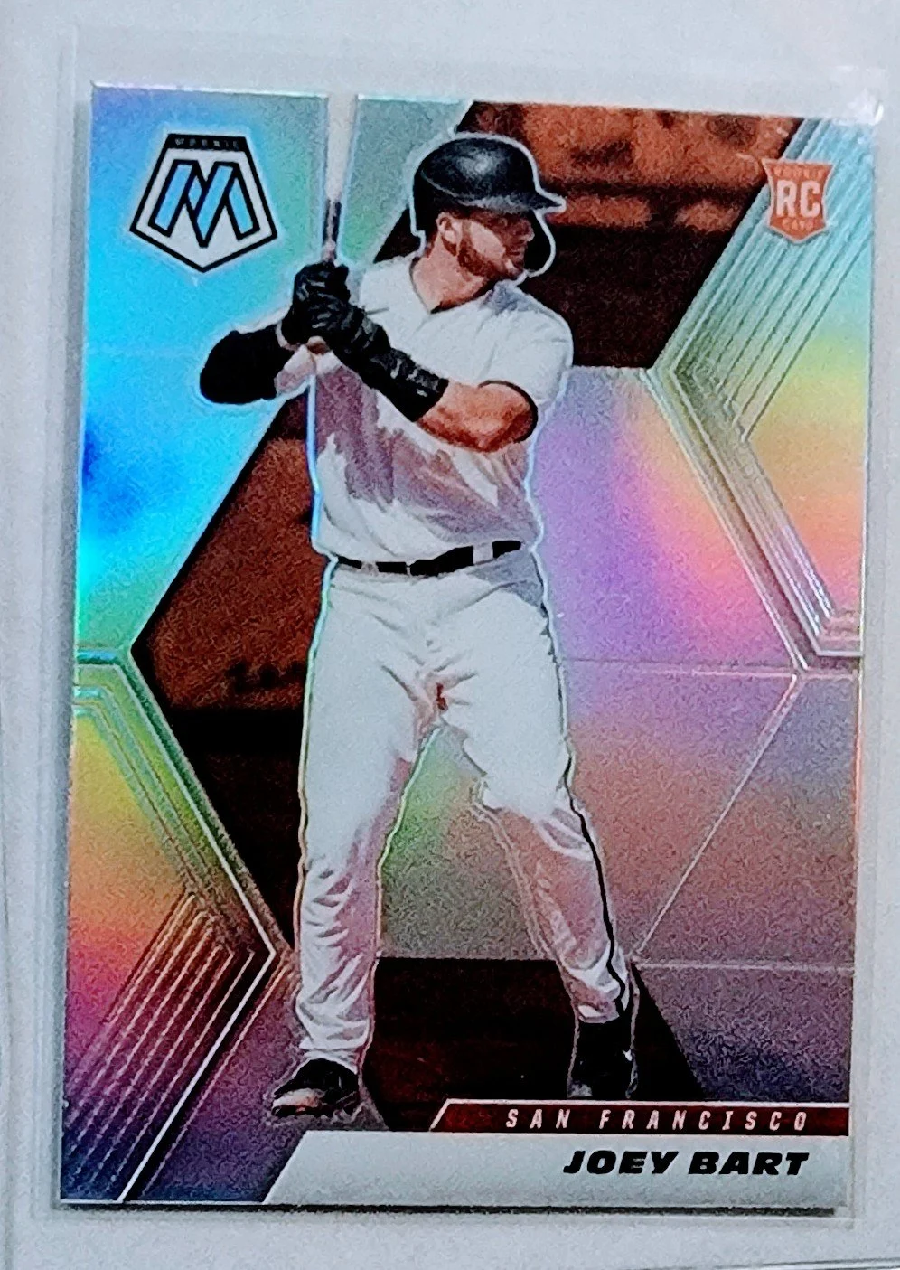 2021 Panini Mosaic Joey Bart Rookie Refractor San Francisco Giants Baseball Card AVM1