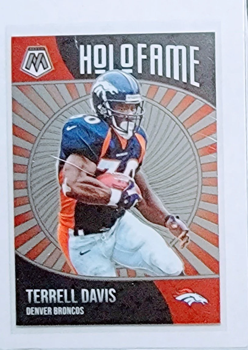 2021 Panini Mosaic Terrell Davis Holofame Denver Broncos Football Card AVM1