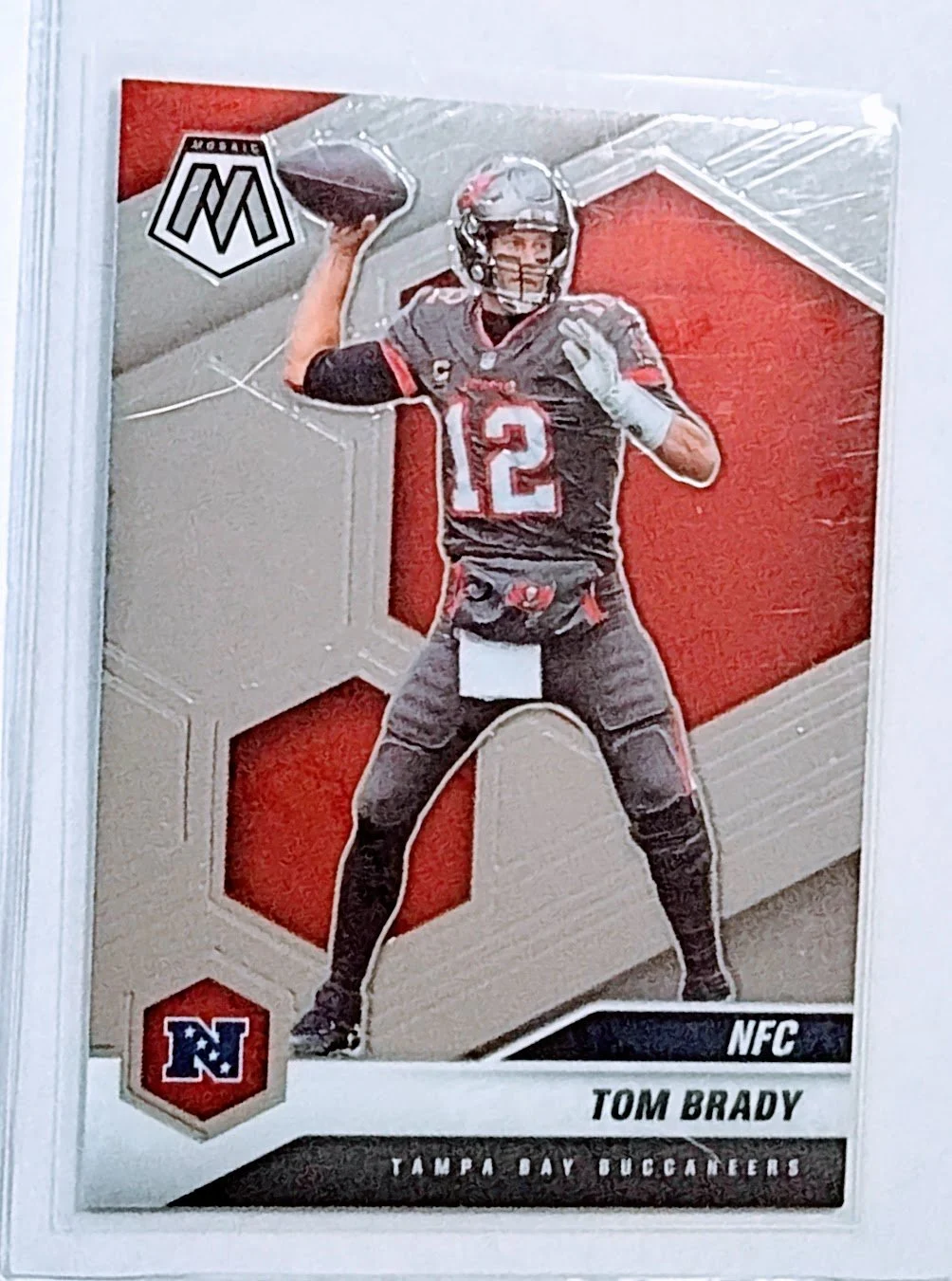 2021 Panini Mosaic Tom Brady NFC Tampa Bay Buccaneers Football Card AVM1
