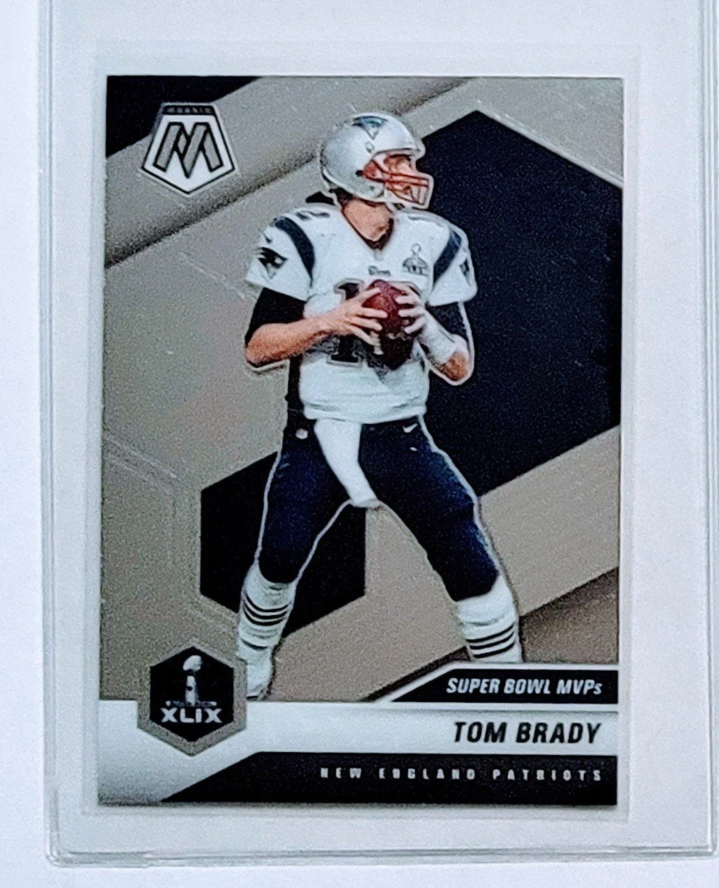 2021 Panini Mosaic Tom Brady Superbowl MVP New England Patriots Football Card AVM1