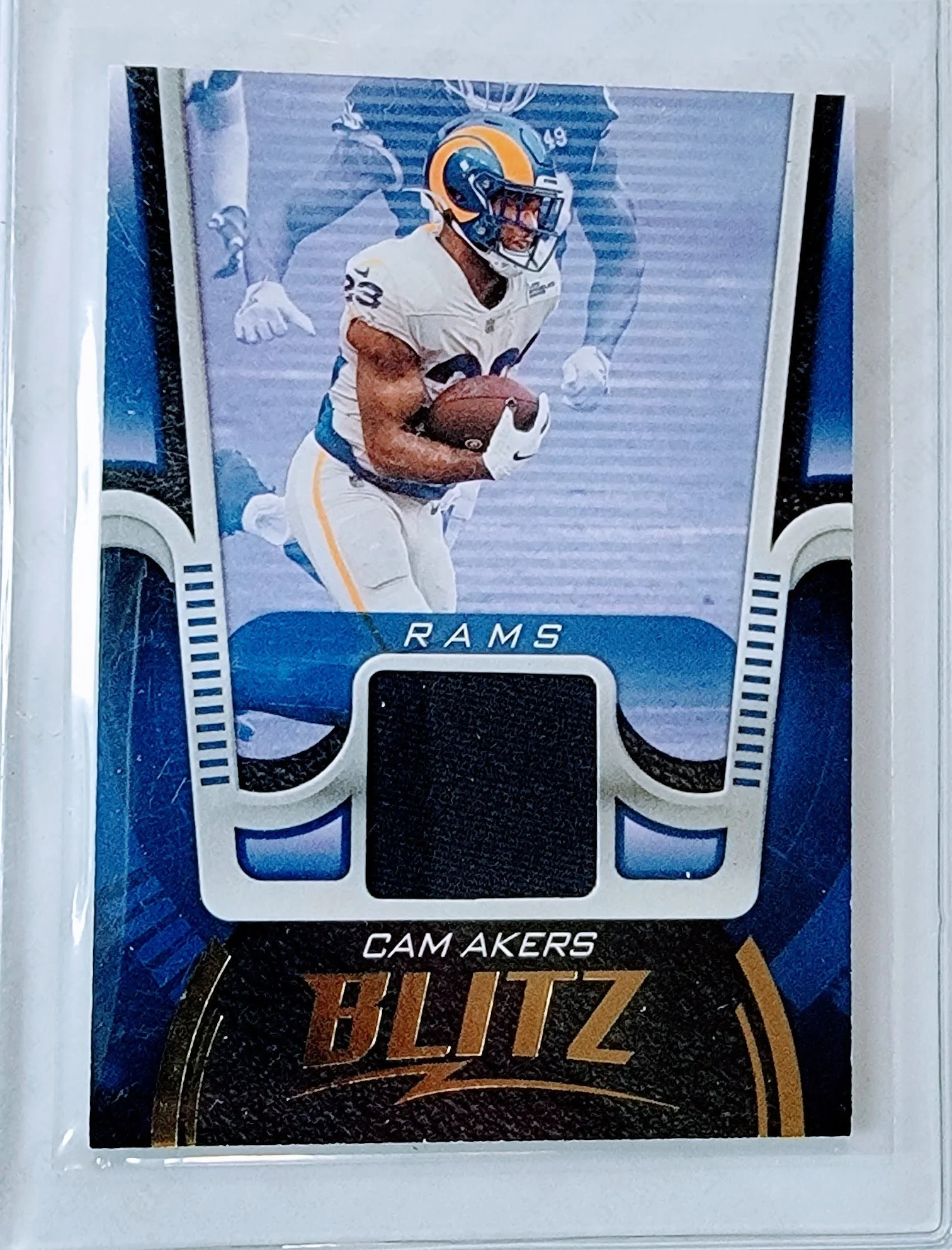 2021 Panini Playbook BLITZ Cam Akers Relic Patch Football Trading Card GRB1