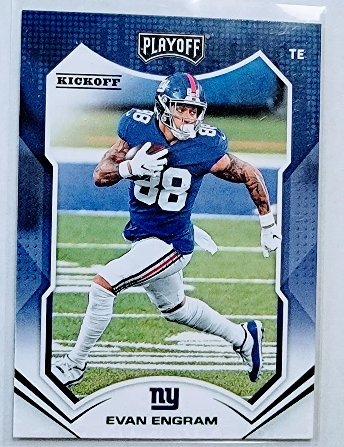 2021 Panini Playoff Evan Engram Green Kickoff New York Giants Football Card AVM1