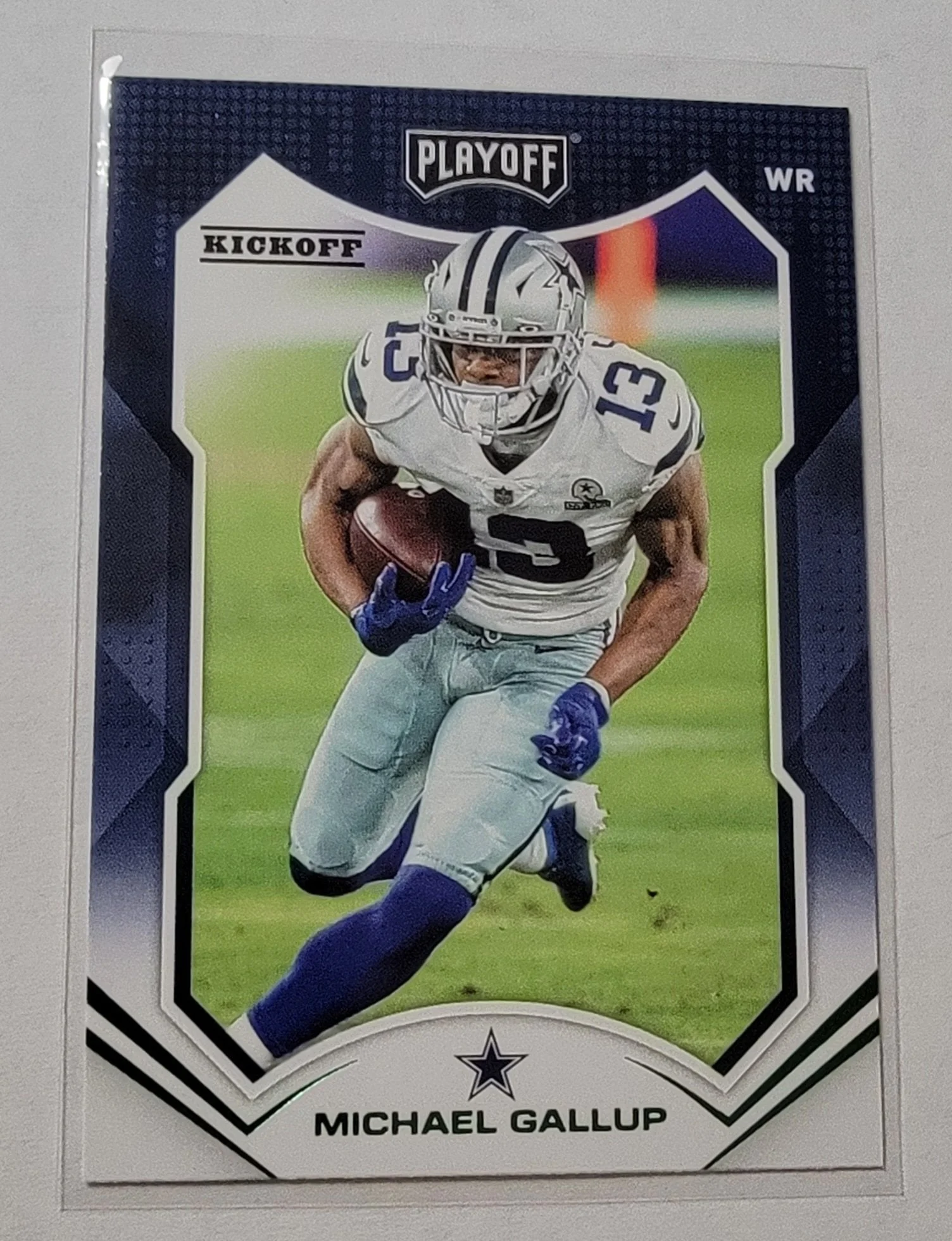 2021 Panini Playoff Michael Gallup Green Kickoff Dallas Cowboys Football Card AVM1