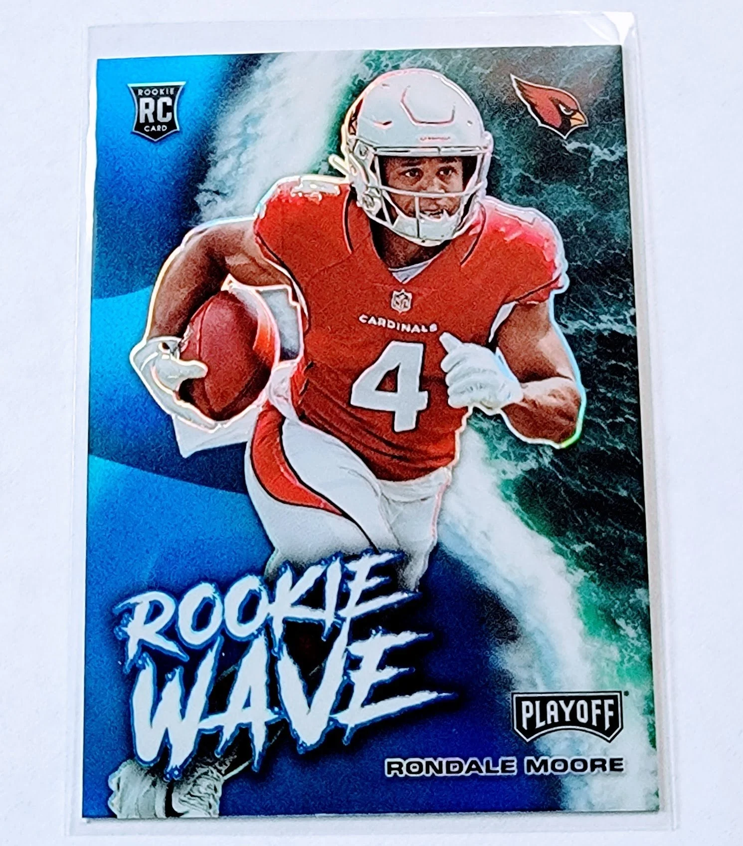 2021 Panini Playoff Rondale Moore Rookie Wave Arizona Cardinals Football Card AVM1