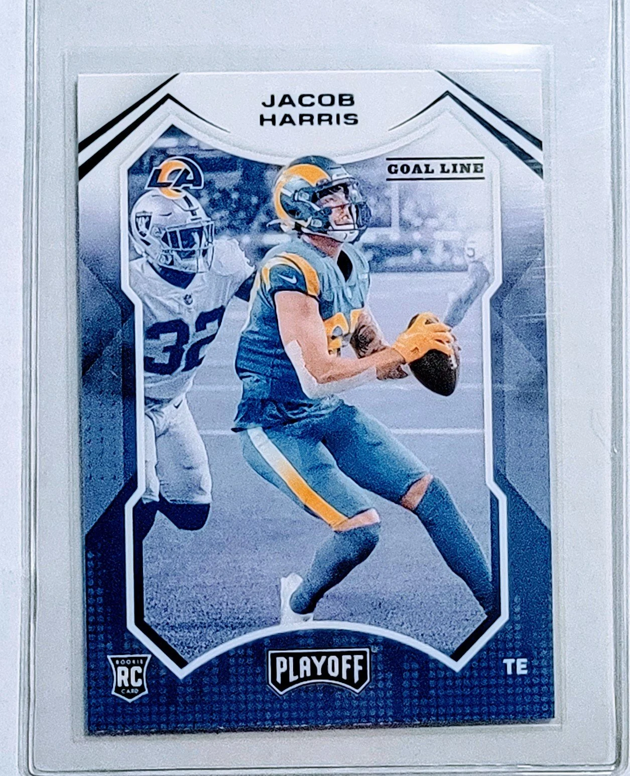 2021 Panini Playoffs Jacob Harris Goal Line Rookie Los Angeles Chargers Football Card AVM1