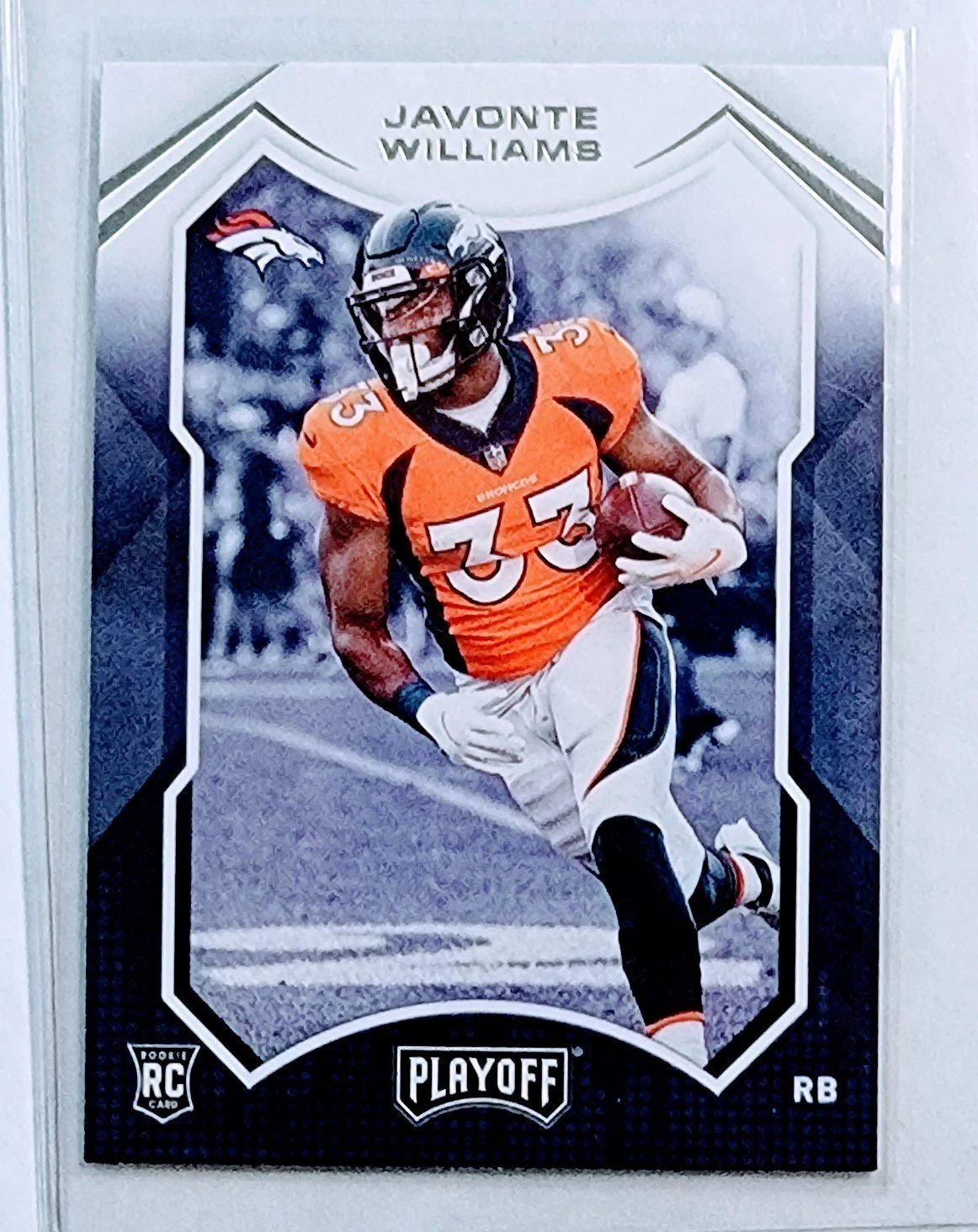 2021 Panini Playoffs Javonte Williams Denver Broncos Rookie Football Card AVM1